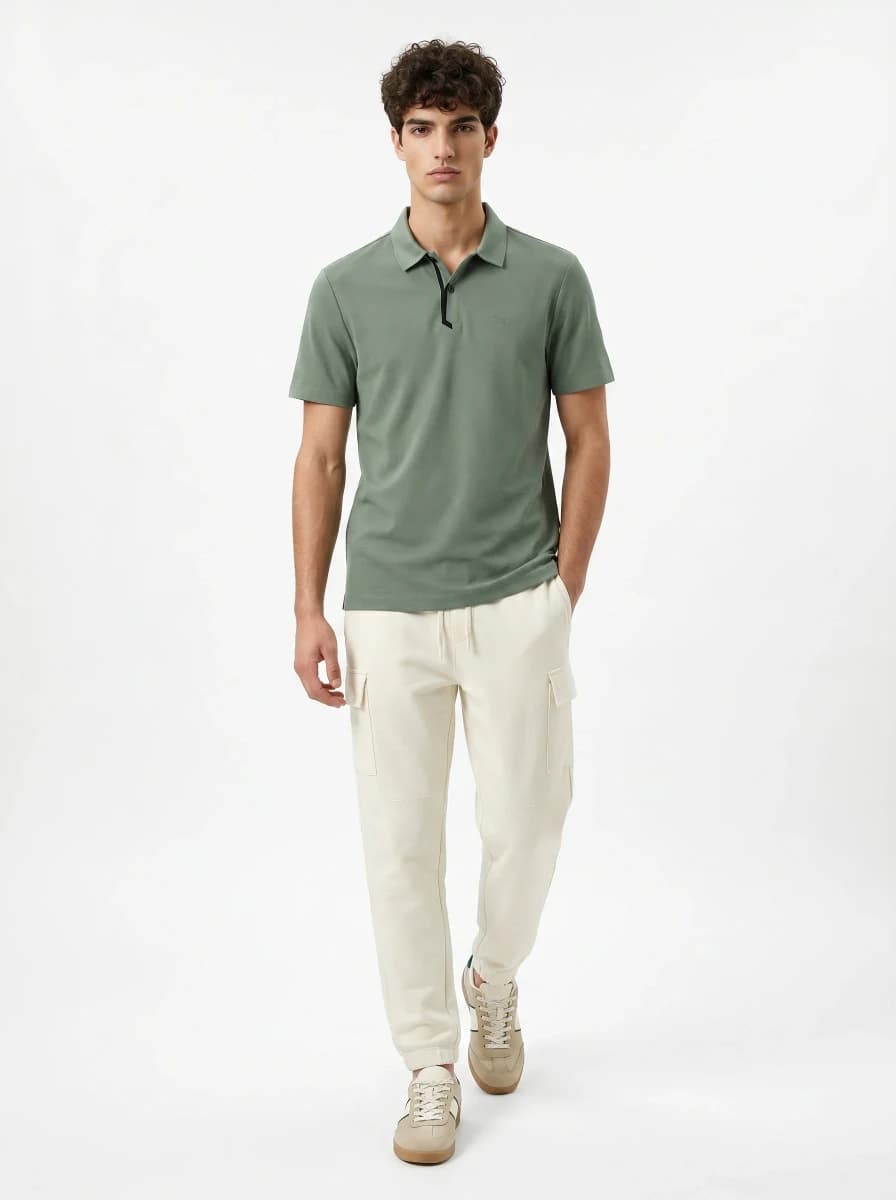 Nobero Travel Tech Polo T-Shirt - Loden Frost / XL image 10
