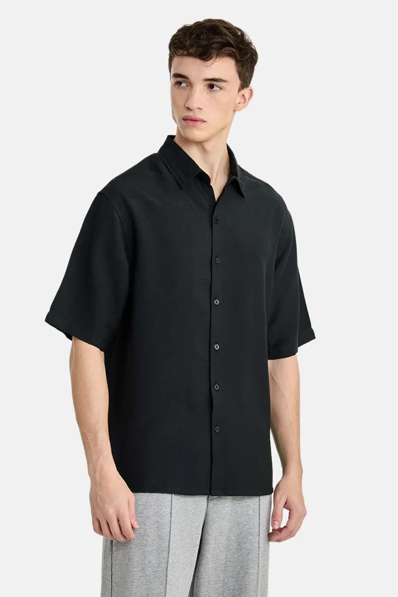 Snitch 100% Cotton Oversized Shirt - Black / L image 3