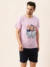 Men Printed Night suit